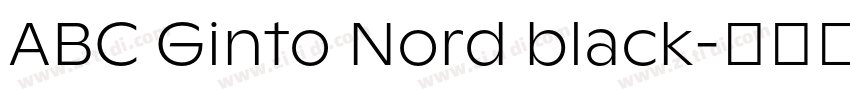 ABC Ginto Nord black字体转换